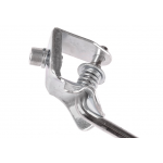 Stojan na bicykel nastaviteľný, na stred 28" oceľový, strieborný